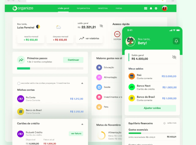 Saiba como Usar o App de Gestão Financeira Organizze